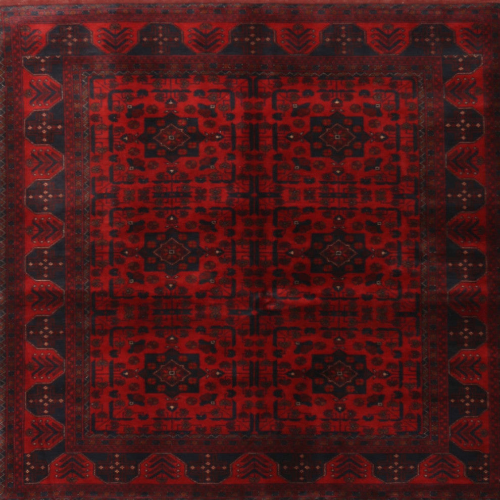 Ahgly Company Indoor Square Traditional Area Rugs, 4' Square