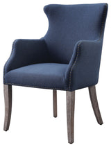 Uttermost Yareena Blue Wing Chair