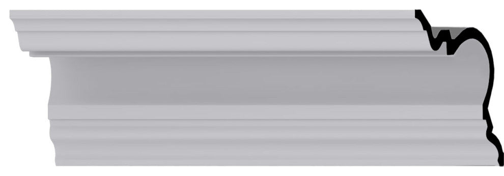 7 1/4"Hx7 1/8"Px9 7/8"Fx96 1/8"L, Devon Smooth Crown Moulding
