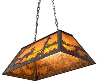 33 Long Moose at Lake Oblong Pendant