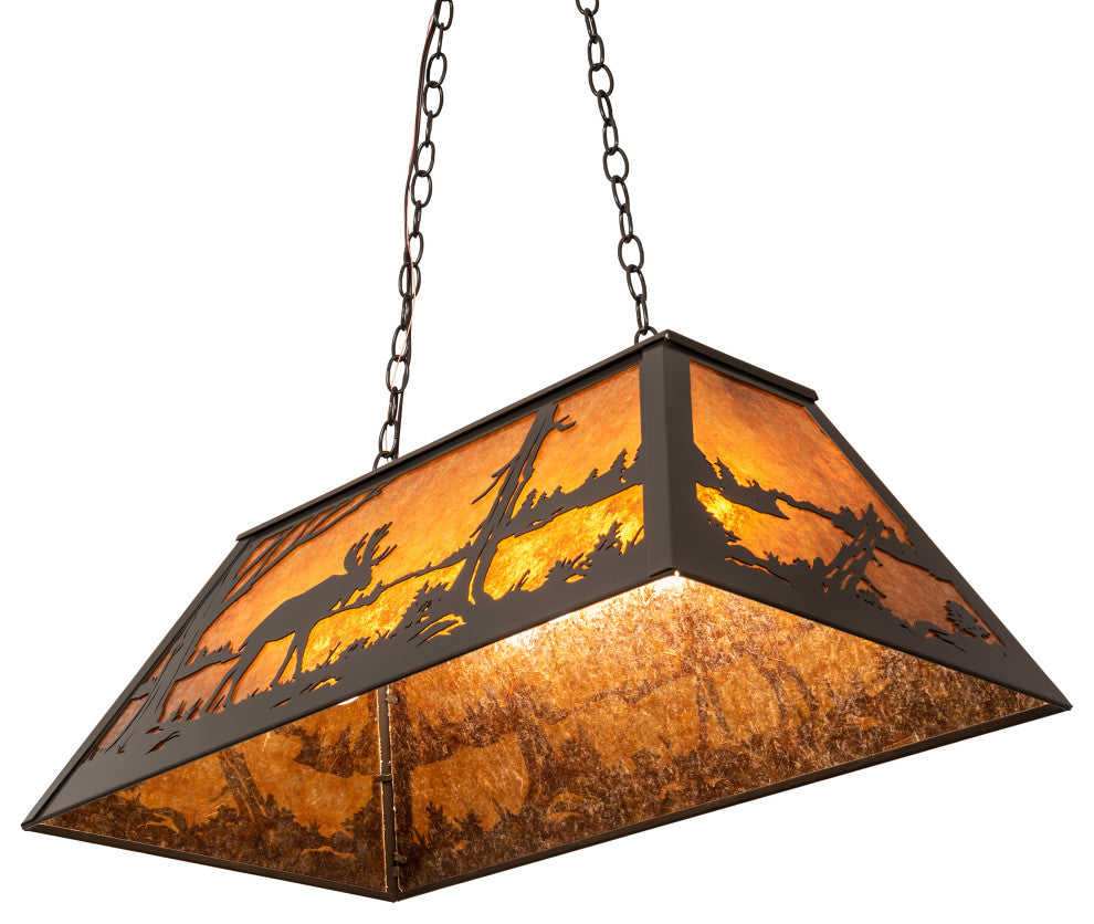 33 Long Moose at Lake Oblong Pendant