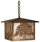 12Sq Oak Tree Lantern Pendant