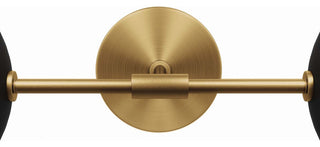 Stellar 2-Light Wall Sconce, Opal Satin Brass