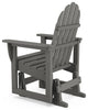 Polywood Classic Adirondack Glider Chair, White
