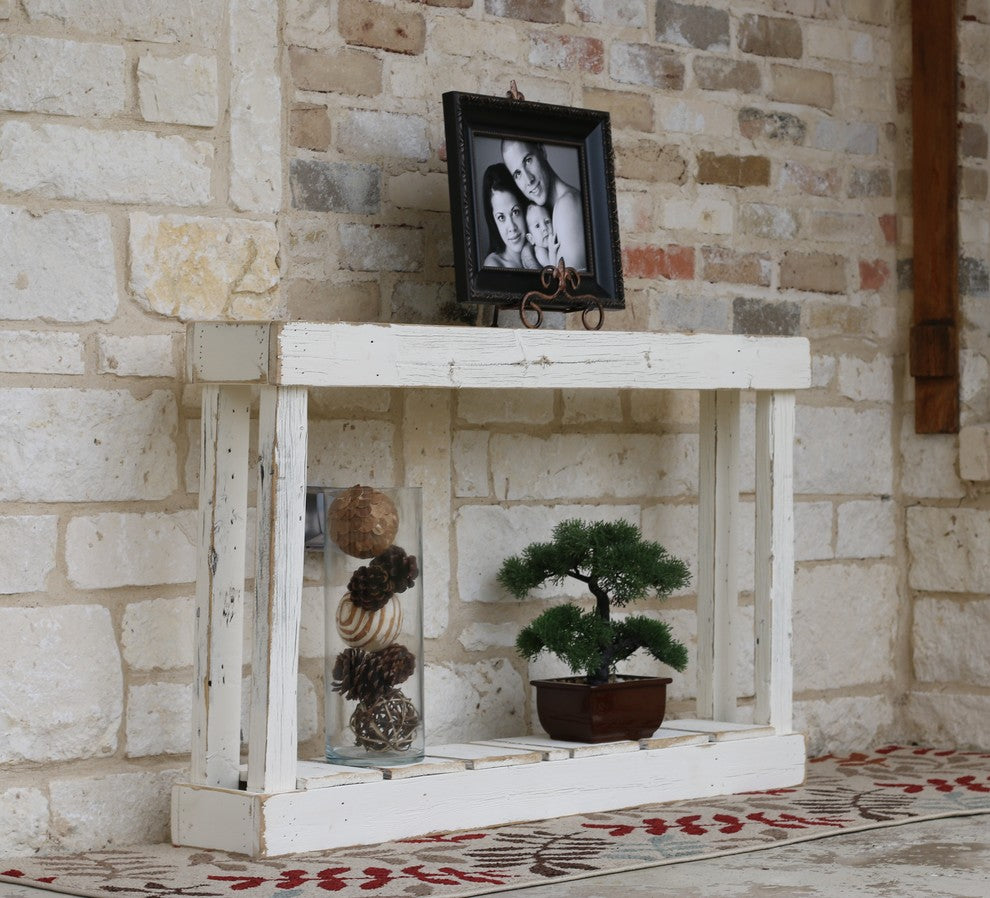 46" Single Top Console, White