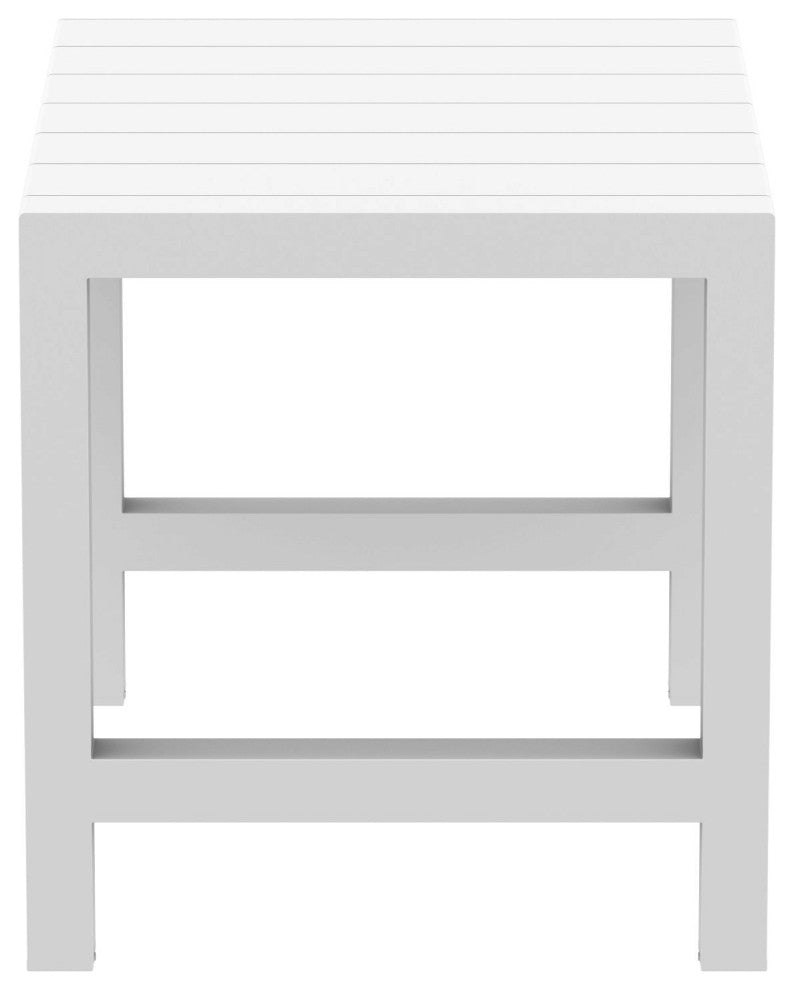 Vegas Bar Table 39"-55" Extendable Table, White