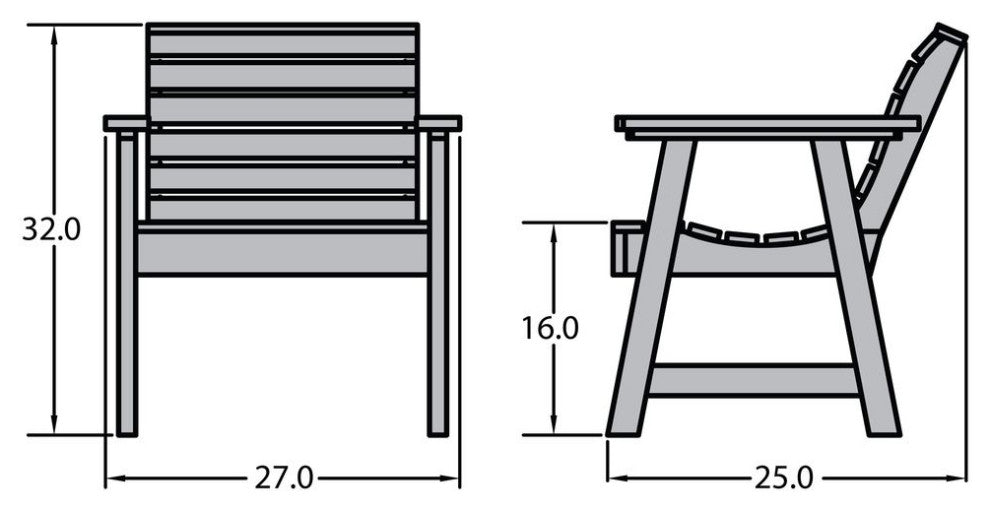 Weatherly Garden Chair, Weathered Acorn
