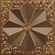 Antique Gold 3D Ceiling Panels, 2''x2'', 200 Sq Ft, Pack of 50