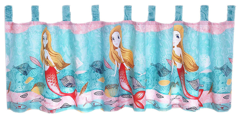 Greenland Home Mermaid Valance, Multicolor
