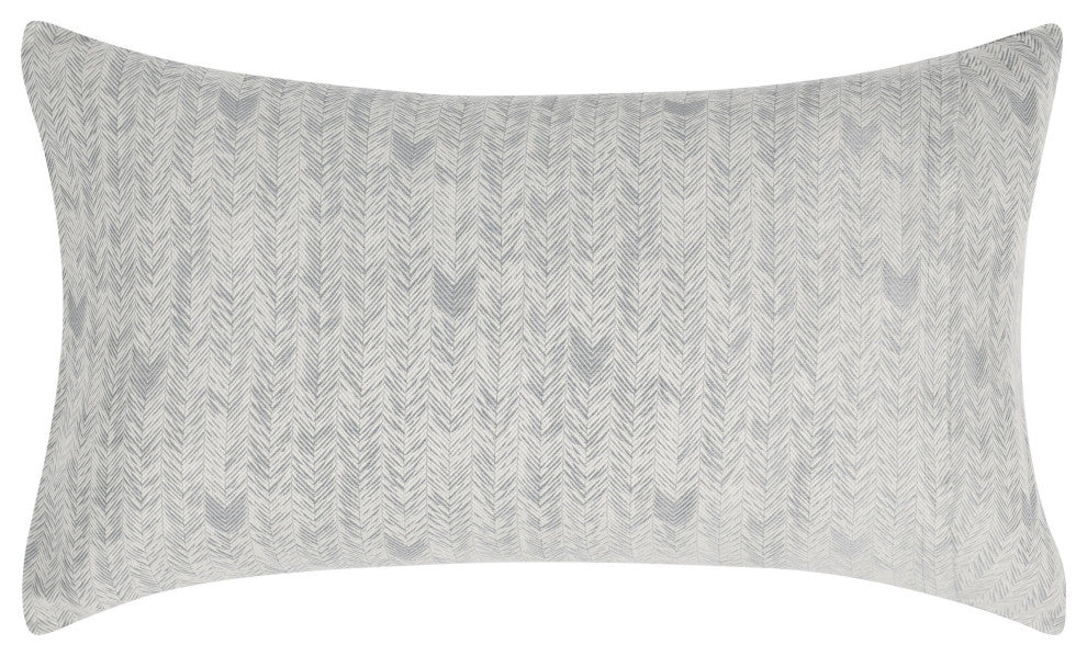 Lana 100% Cotton Embroidered Sham by Kosas Home, Gray, King Sham