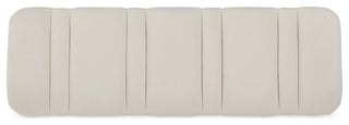 Penthouse Accent Bench, Frosted Linen/Silver Mist