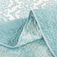 Mystic Quilted 7-Piece Bed Spread Set, Teal/Turquoise, Queen