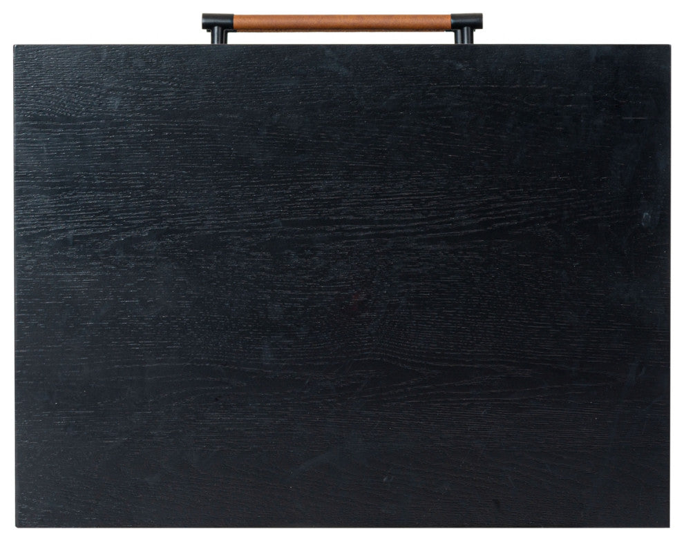 Safavieh Couture Chandri Nightstand, Black/Brown