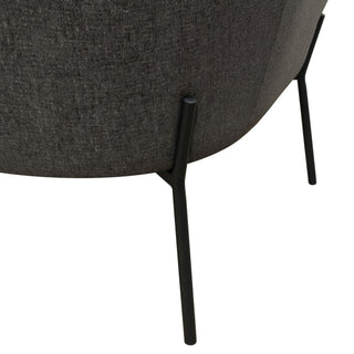 Status Accent Chair, Grey Fabric With Metal Leg by Diamond Sofa