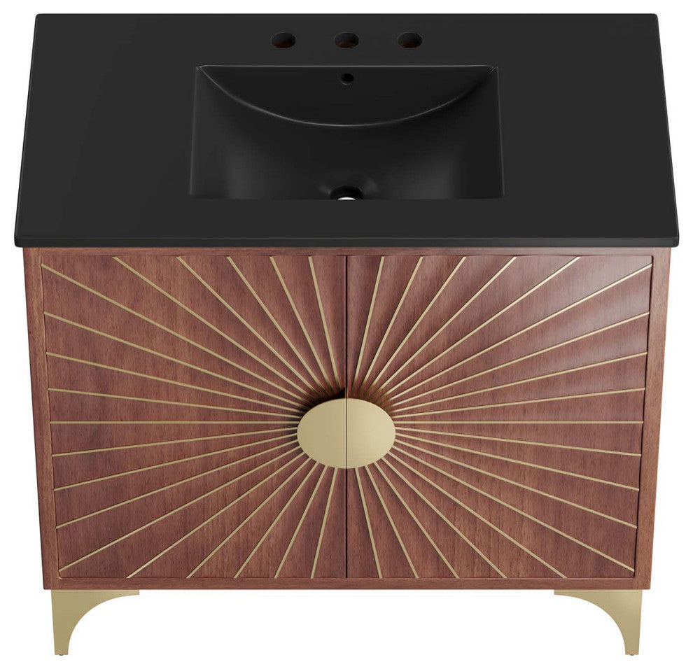 Daylight 36" Bathroom Vanity, Black Walnut