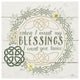 "Irish Blessing II" Digital Paper Print by Janelle Penner, 32"x32"
