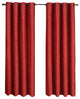 Galleria Blackout Thermal Insulated Stripe Curtain, Red, 108"x84", Set of 2