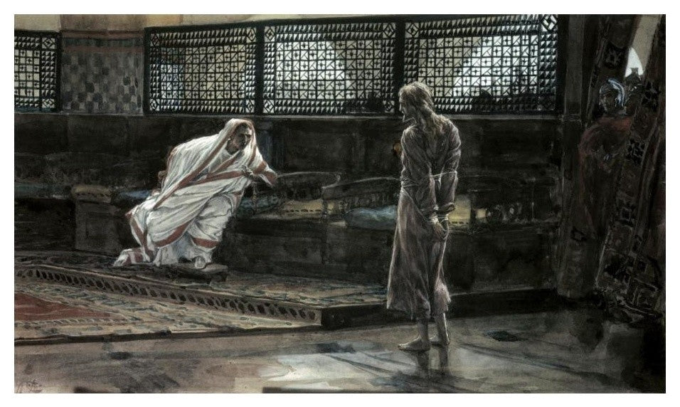 "Jesus Before Pilate For The First Time" Paper Print by James Tissot, 24"x15"