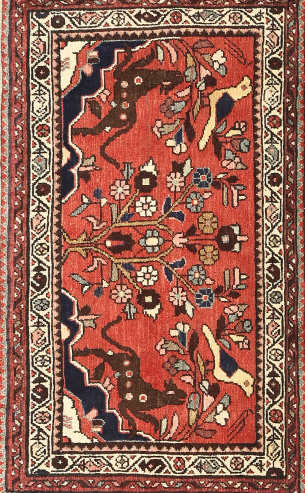 Ahgly Company Indoor Rectangle Traditional Area Rugs, 2' x 4'