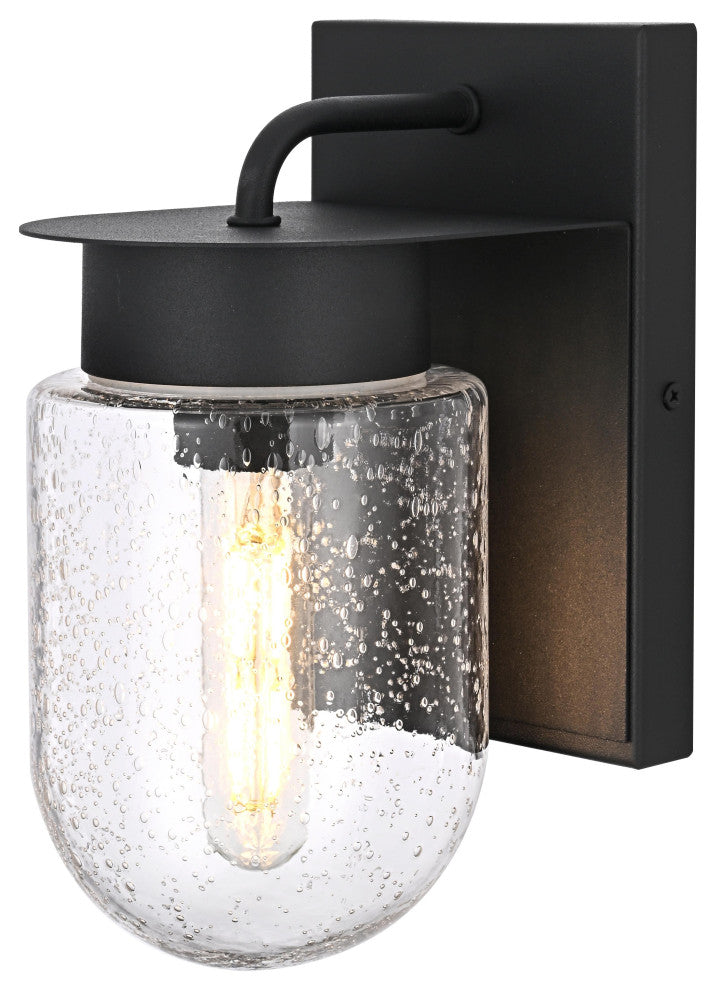Home Living 5" Outdoor Wall Sconce, Black
