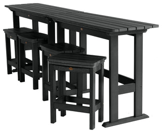 Lehigh 6pc Counter Height Balcony Set, Black