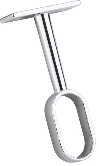 Chrome Middle Mounting Bracket for Oval Closet Rod