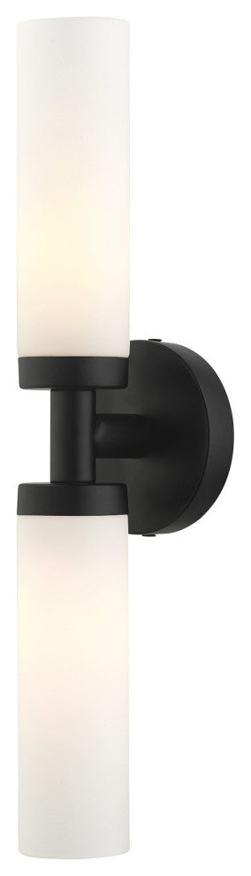 Black Nautical, Industrial, Contemporary, Urban, Sleek Vanity Sconce