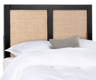 Safavieh Vienna Cane Headboard Black Twin
