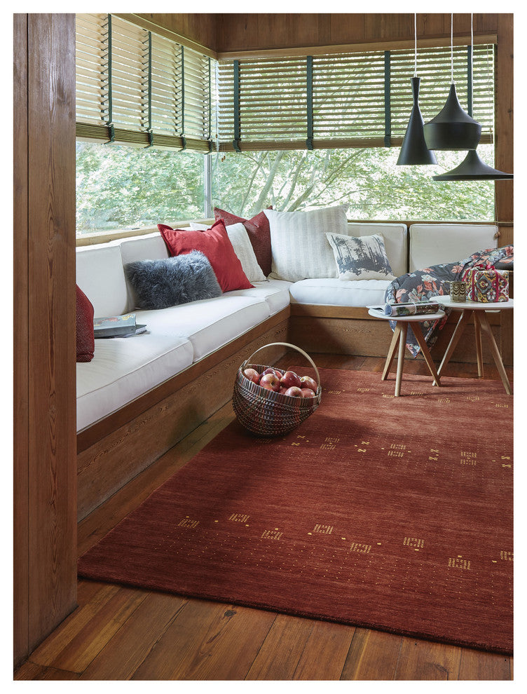Gava Rectangle Hand Tufted Rug, Clay, 9' X12'