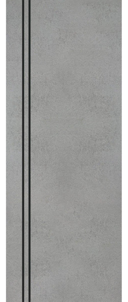 Slab Barn Door Panel 36 x 96 | Planum 0016 Concrete with  | Sturdy Finished