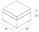 Urbana Ottoman, Canvas Natural