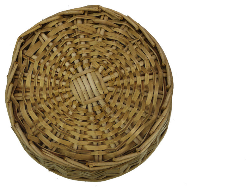 12" Natural Willow Round Tray