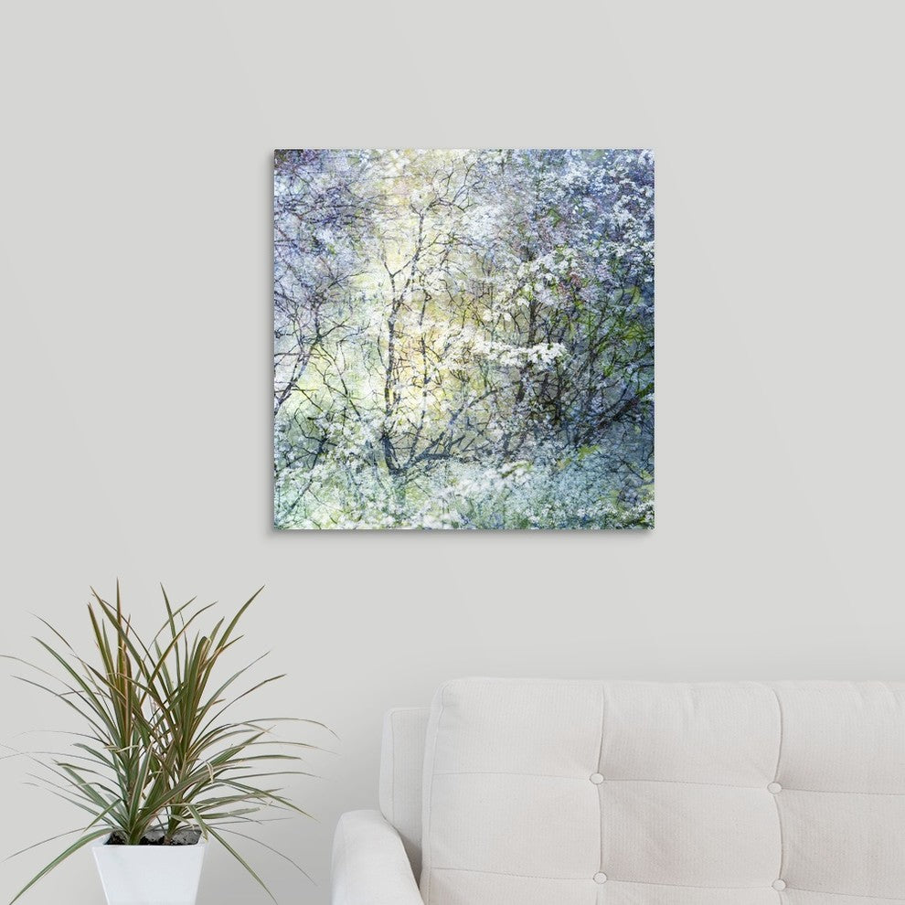 "Floral Froth II" Wrapped Canvas Art Print, 20"x20"x1.5"