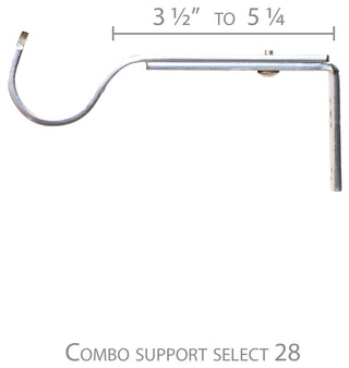 Lalique Non-Telescoping Curtain Rod, Distressed Wood, 48''