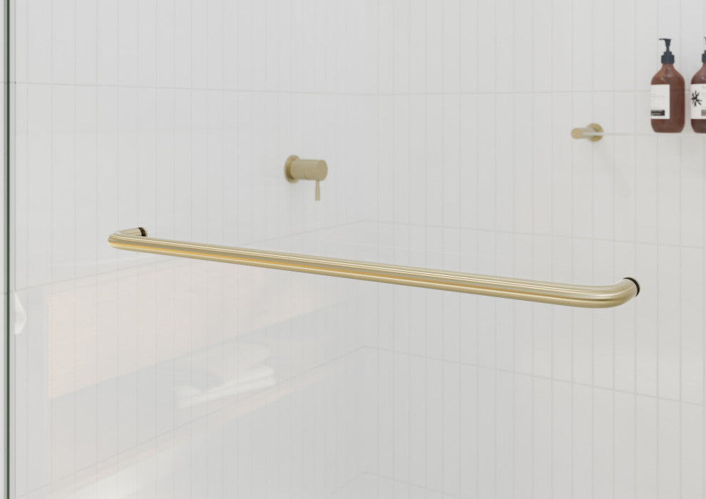 Polaris 60 in. x 78 in. Sliding Bypass Shower Doors, Brushed Bronze
