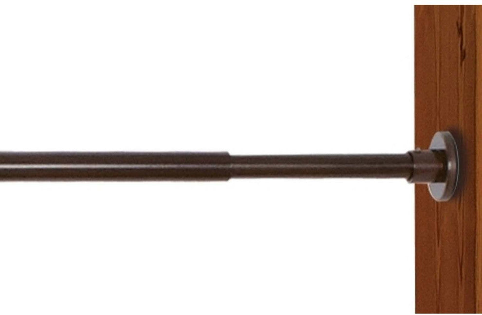 Versailles Green Room 3/4" Stainless Duo Tension Rod In/outdoor28"x48" Espresso
