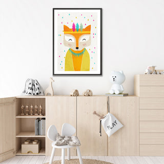 Kids Framed Art Print, The Rainmaker by Treechild, 24"x36", Framed