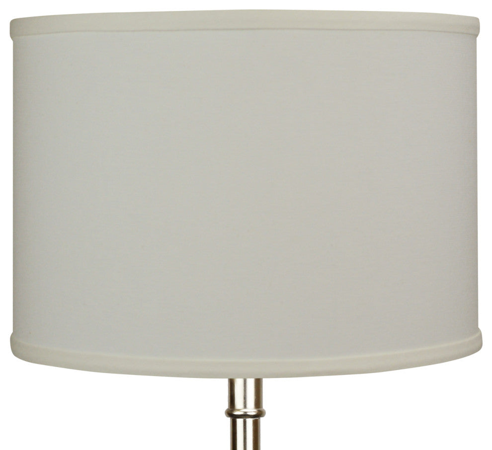 Fenchel Shades 13"x13"x9" Spider Attachment Drum Lamp Shade, Linen Cream