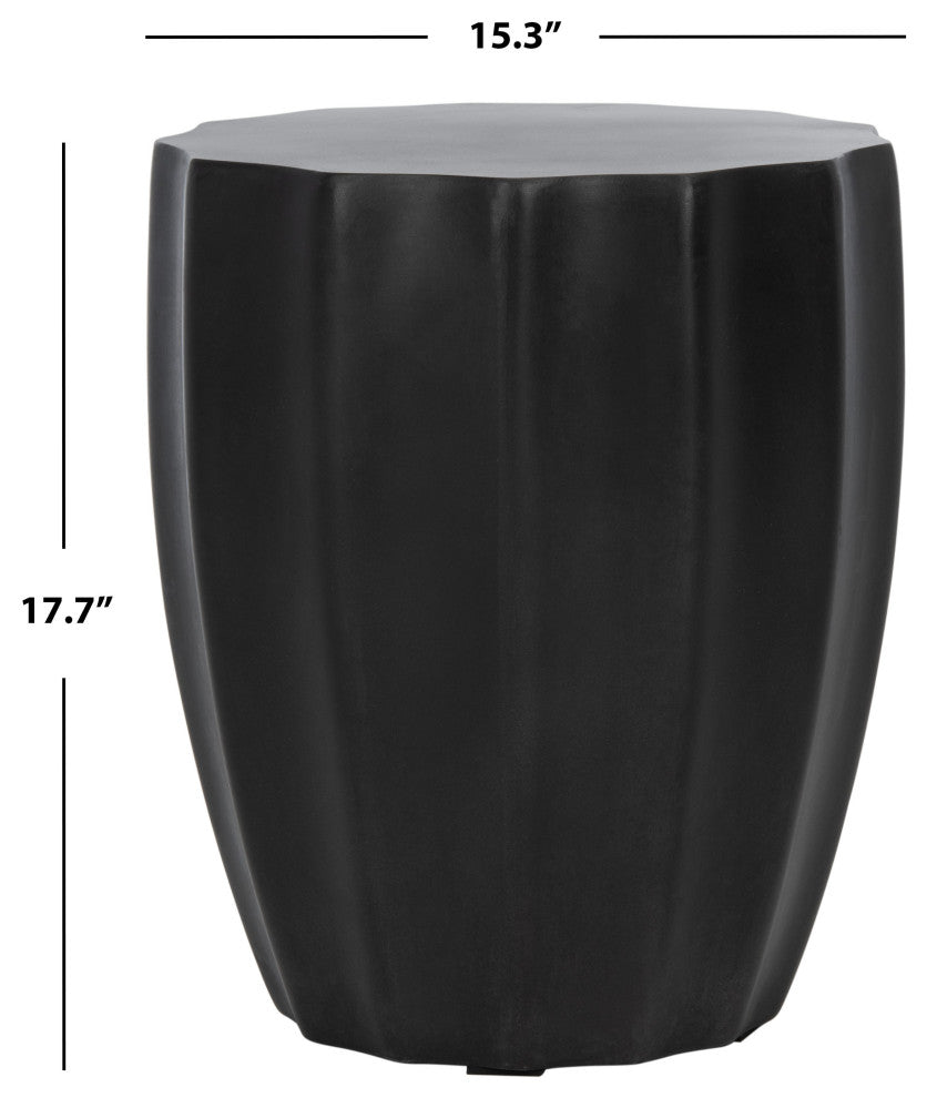 Safavieh Jaslyn Concrete Accent Table, Black