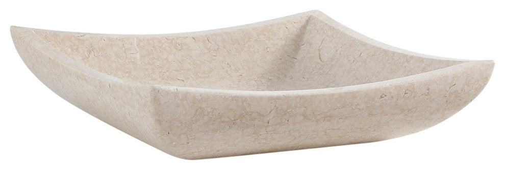 Avalon Vessel Vanity Bathroom Sink in Ivory Marble