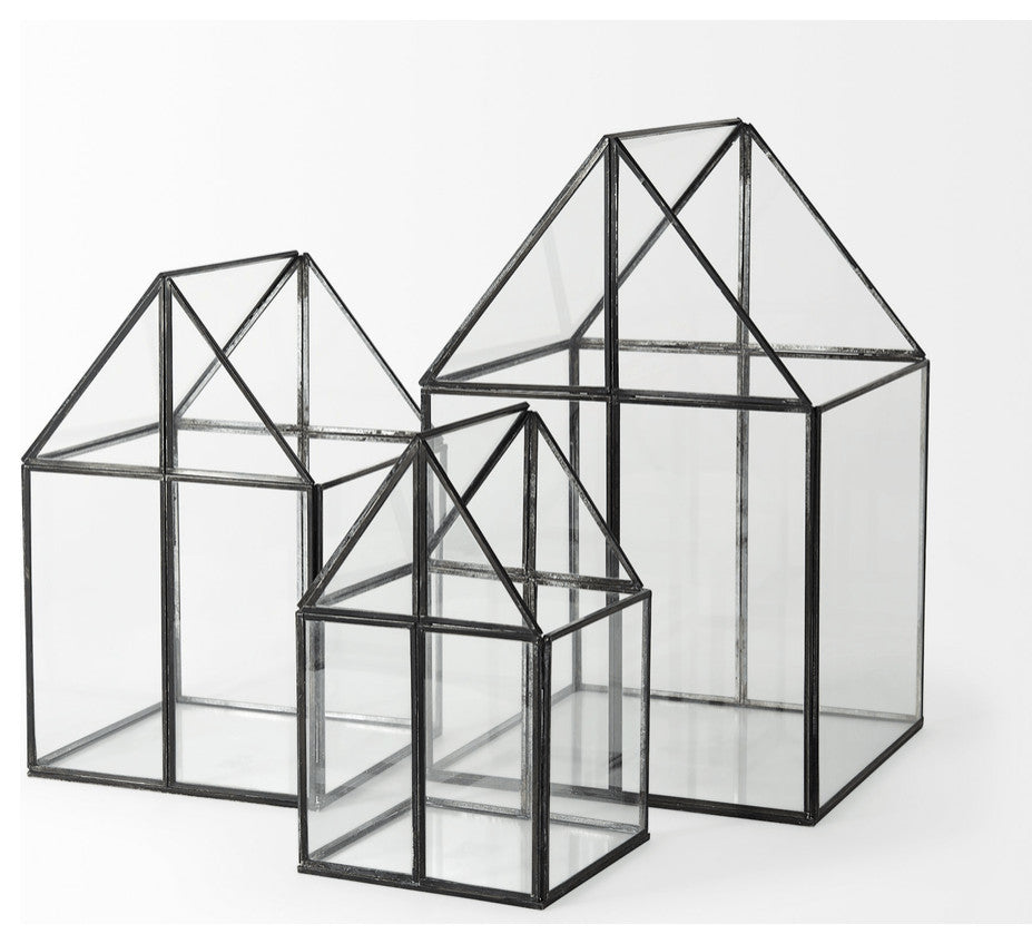 Xl House Shaped Glass Terrarium