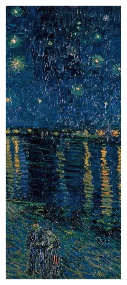"Starlight Over the Rhone (right)" Print by Vincent van Gogh, 19"x42"