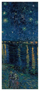 "Starlight Over the Rhone (right)" Print by Vincent van Gogh, 19"x42"