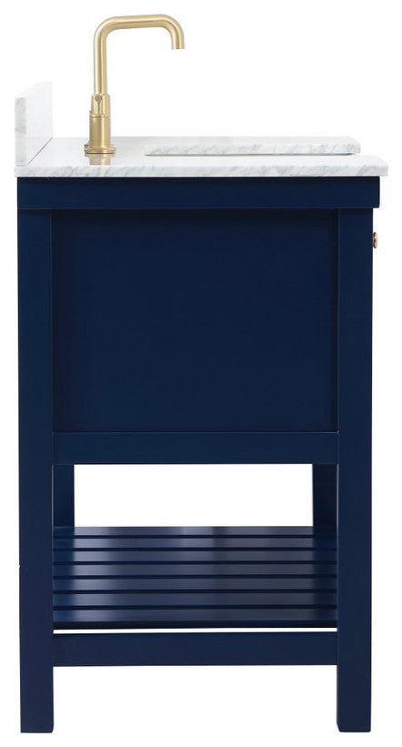 Home Living 22" Farmhouse Blue-Light Bathroom Vanity