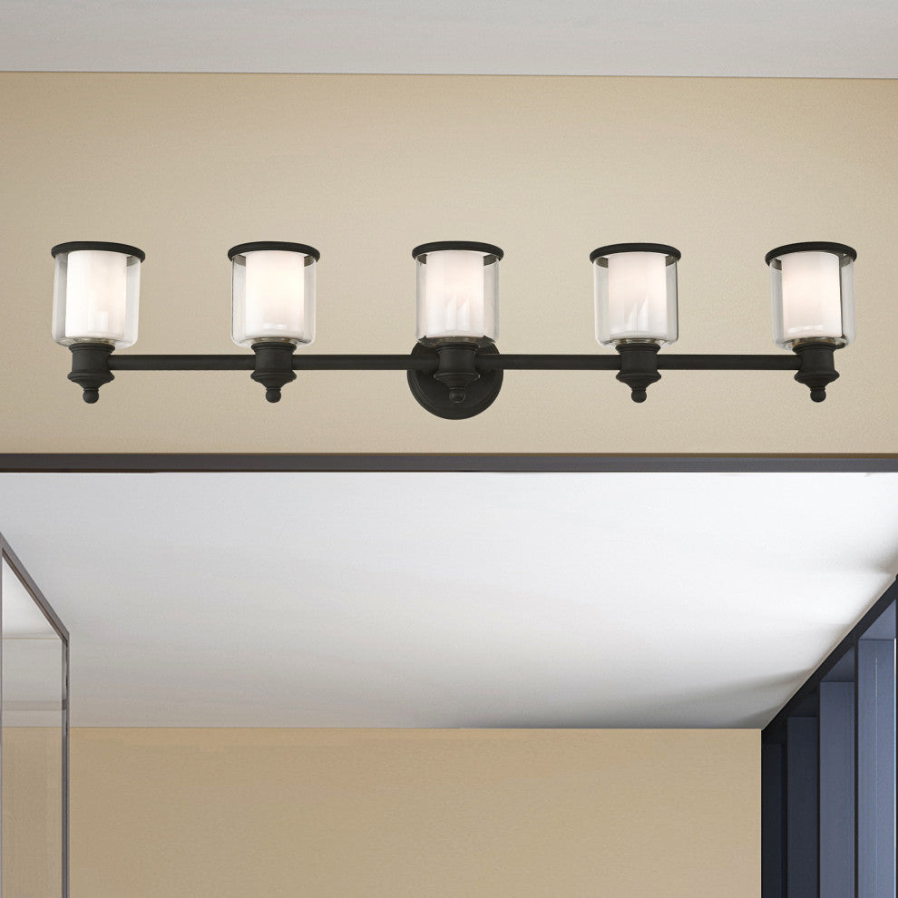 Livex Lighting Middlebush 5 Light Black Vanity Sconce