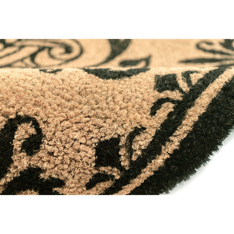 Dwell Vine Outdoor Mat Black G 1'8"x3'4"
