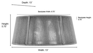 2 Light 13 in. Brushed Nickel Flushmount