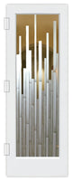 Interior Prehung Door or Interior Slab Door - Mosaics - Primed - 24" x 96" -...