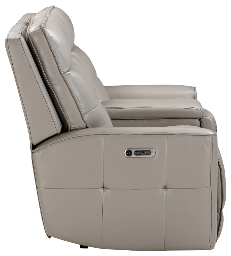 Canterbury Acorn Power Reclining Zero Gravity Sofa and Loveseat, Pewter