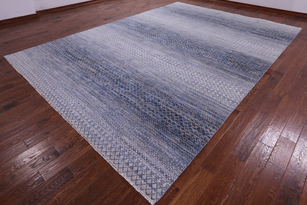 10' 0" X 14' 0" Handmade Savannah Grass Wool Rug - Q13194